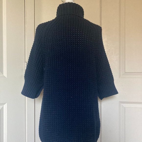 J. Crew Chunky Knit Turtleneck in Navy - Picture 5 of 7